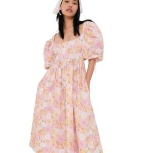 knee length dresses for ladies For Love and Lemons Rosalyn Maxi Dress